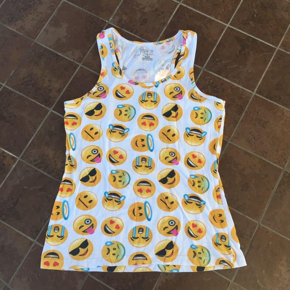 Girls Emoji Tank Top